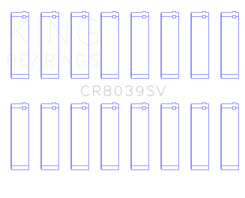Load image into Gallery viewer, King Engine Bearings CR8039SV0.75 KING Connecting Rod Bearings
