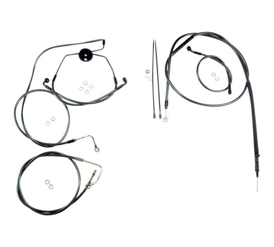 Magnum 487314 Black Pearl Handlebar Installation Kit for 10in. Ape