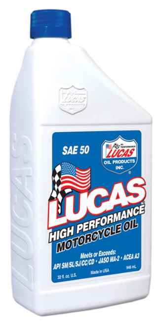 Lucas Oil 10767 High Performance Oil - 10W40 - 1qt.