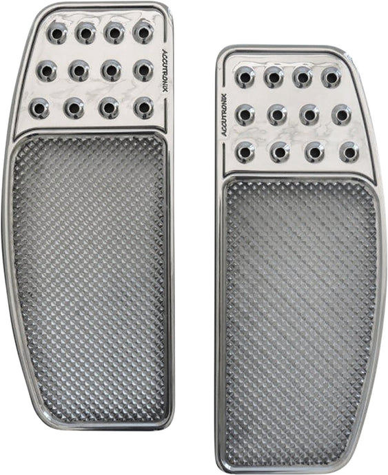 Accutronix FBF01-KDOC Drilled Original Front Floorboards - Original - Chrome Knurlednal