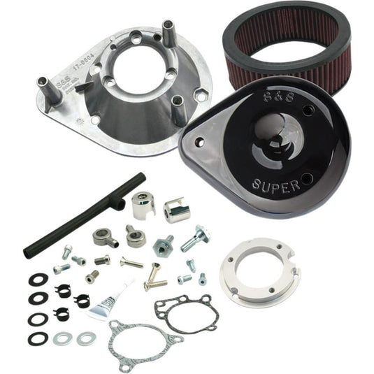 S&S Cycle 170-0312B Teardrop Air Cleaner Kit - Black