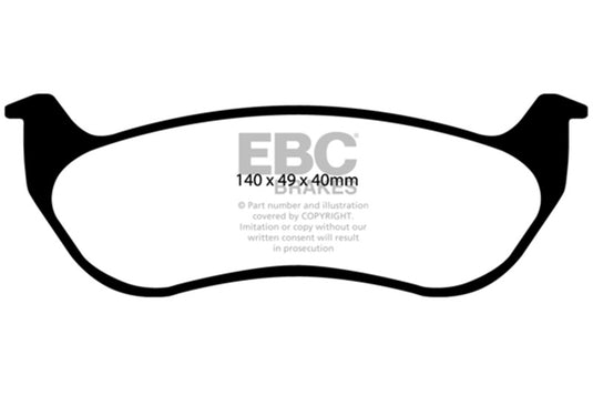 Ebc DP41673R EBC Yellowstuff Brake Pad Sets