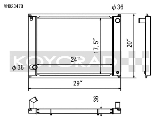 Koyo VH023478 KOY Racing Radiators