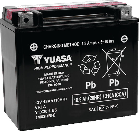 Yuasa Battery YUAM62RBH YSA Maintenance Free Battery