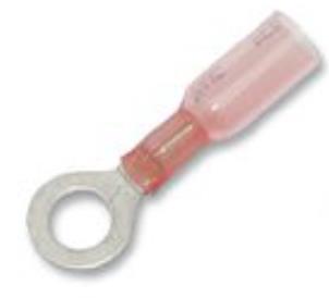 Namz NIS-19164-0004 Heat Shrink Ring Terminal for 18-22 Gauge Wire(0.25in.)