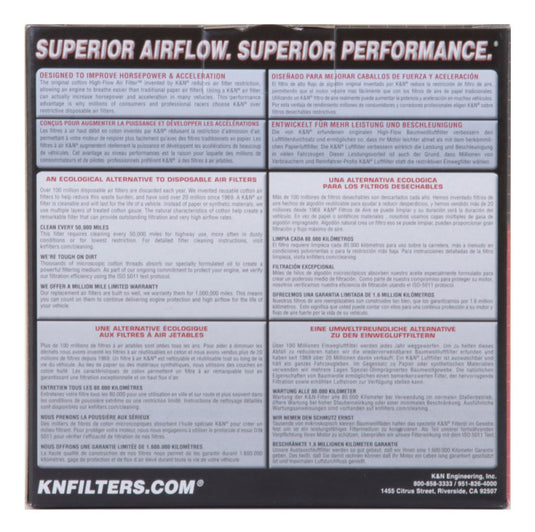 K&N Engineering E-3322 KN Drop in Air Filters