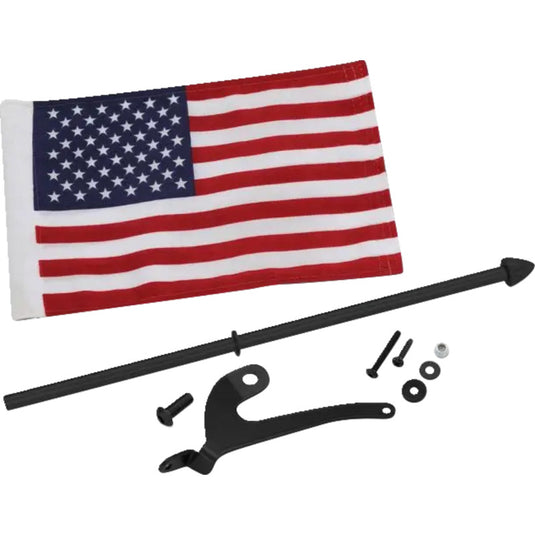 Show Chrome 41-210LBK Flag Pole - Right - Black