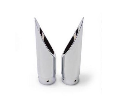 Baron Custom Accessories BA-1100-00 Family Jewel Exhaust Tips - Xtreme Slash - Chrome