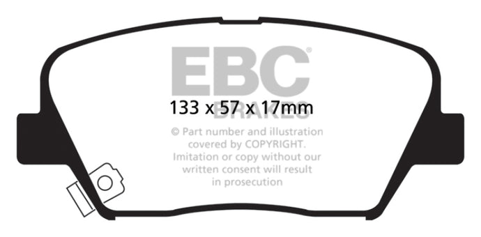 Ebc DP41863R EBC Yellowstuff Brake Pad Sets