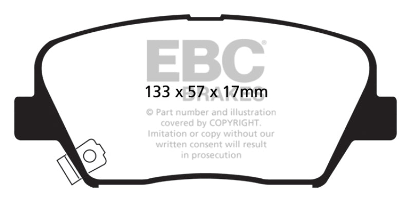 Load image into Gallery viewer, Ebc DP41863R EBC Yellowstuff Brake Pad Sets
