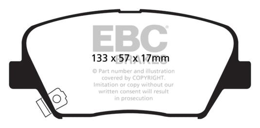 Ebc DP41863R EBC Yellowstuff Brake Pad Sets