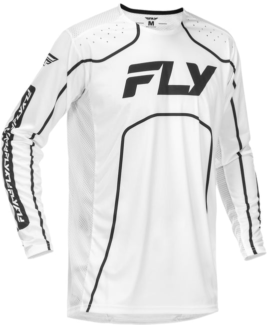 Fly Racing Rayce Youth Jersey (Medium, White/Black)
