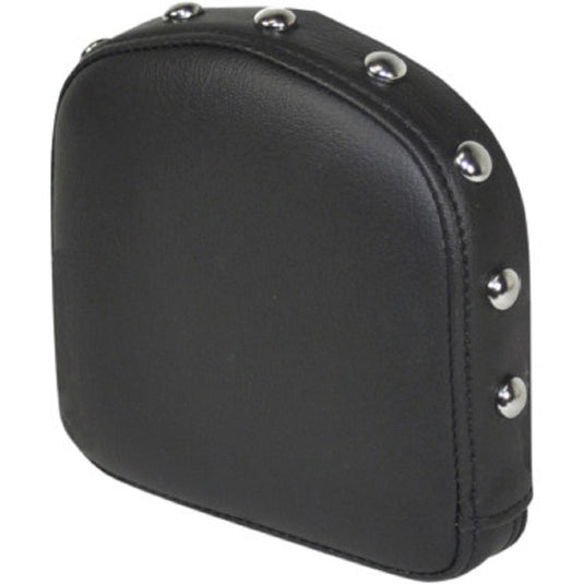 Saddlemen 040801 Gravestone Sissy Bar Pad for Renegade Style Seat - Chrome Studded - 6.5in. x 6.5in.