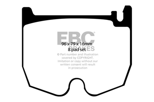 Ebc DP41486R EBC Yellowstuff Brake Pad Sets