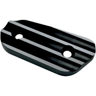 Joker Machine 10-664B Sportster Inspection Cover - Finned - Black Anodized/Silver