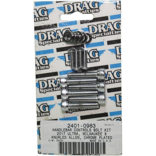 Drag Specialties 2401-0984 Handlebar Controls Bolt Kit - Smooth