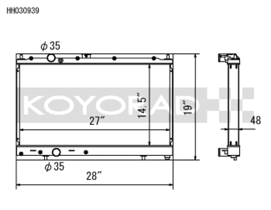 Koyo HH030939 KOY Racing Radiators