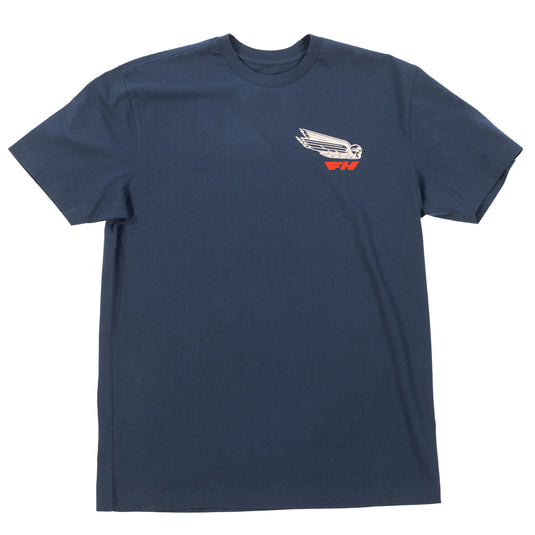 Fasthouse Flyer SS T-Shirt (Small, Navy)