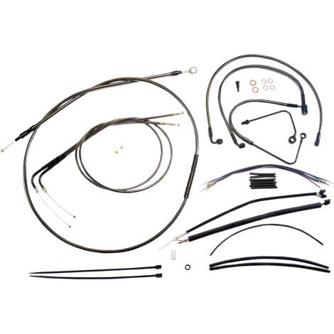Magnum 487882 Black Pearl Handlebar Installation Kit for 15-17in. Ape