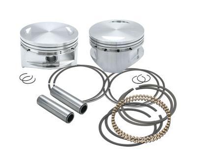 S&S Cycle 92-1401 Forged Piston Kit for 100ci./107ci. Motor - Standard Bore 4in. - .010in. Oversized