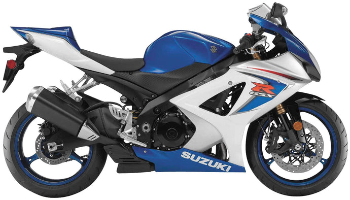 New Ray Toys 57003A Street Bike 1:12 Scale Motorcycle - GSX-R1000 Blue/White 2008