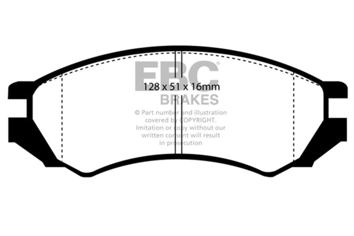 Ebc DP4839R EBC Yellowstuff Brake Pad Sets