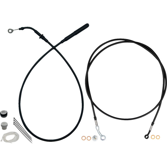 Fat Baggers, Inc. 219914-B EZ Install Upper Clutch Cable Kit - 14in. - Black