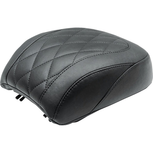 Mustang 85213 Wide Tripper Passenger Seat - Diamond - Black Stitch