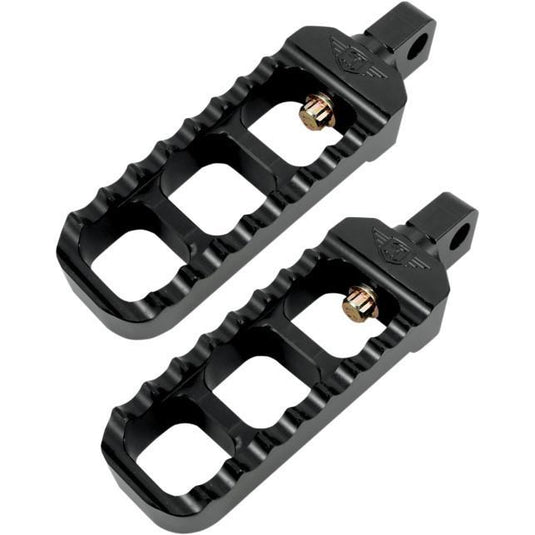 Joker Machine 08-61-3B Adjustable Serrated Narrow Footpegs - Black Anodized