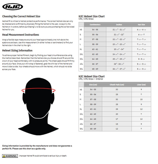 Hjc C91 Taly Snow Helmet with Electric Shield (Small, Semi-Flat Red (MC-1SF))