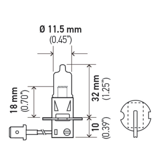 Hella H3 24V HELLA Halogen Bulb