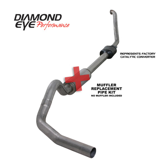 Diamond Eye Performance K4306S-RP DEP Turbo Back Exhaust Kit AL
