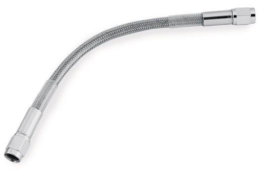 Goodridge D-80318 Universal DOT Clear Coat Brake Hose with Chrome Ends - 18in.