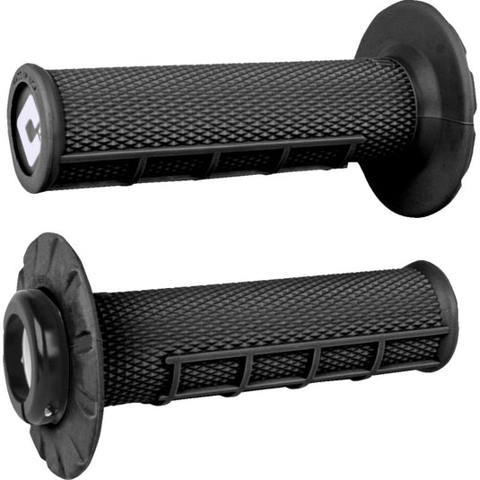 Odi J33HWB-B ATV MX Half Waffle V2 Lock on Grips - Black/Black