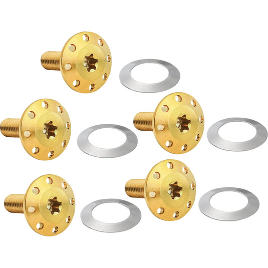 Arlen Ness 300-916 Holeshot Floating Brake Rotor Hardware Kit - Front - Gold