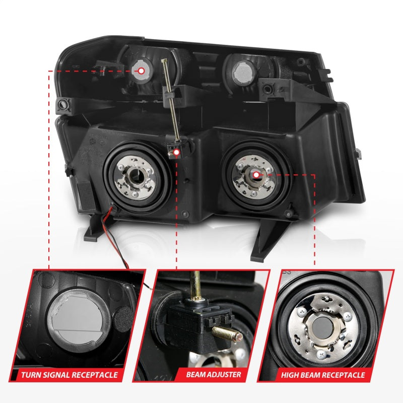 Load image into Gallery viewer, Anzo 111558 ANZ Crystal Headlights
