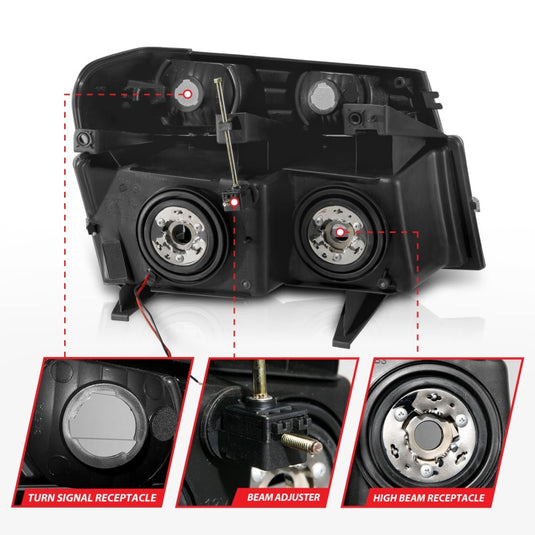 Anzo 111558 ANZ Crystal Headlights