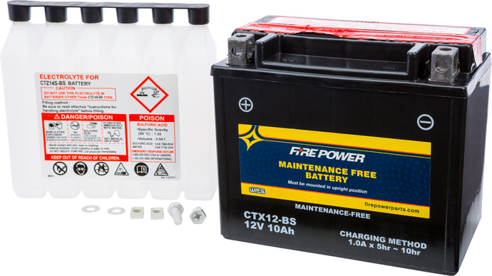 Fire Power CTX12-BS Sealed AGM Battery