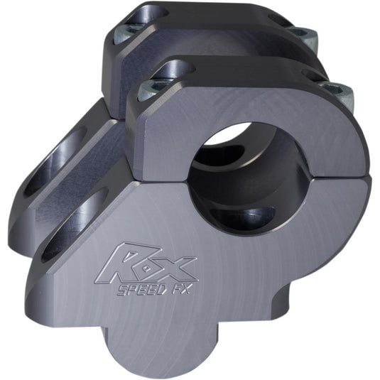 Rox Speed Fx 3R-B17R-15G 1-1/2in. Barback Risers for 1-1/8in. Handlebars - Gunmetal Gray