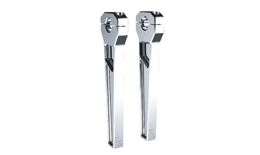 Todds Cycle TD-R11-10 1in. Handlebar Riser Kit - 10in. Rise - Chrome