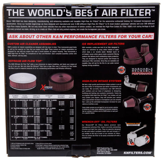 K&N Engineering E-3760 KN Drop in Air Filters