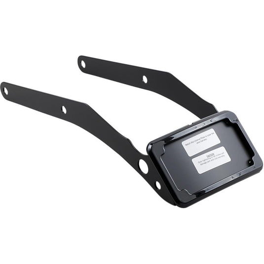 Cycle Visions CV4664B Curved License Plate Frame and Mount - Black