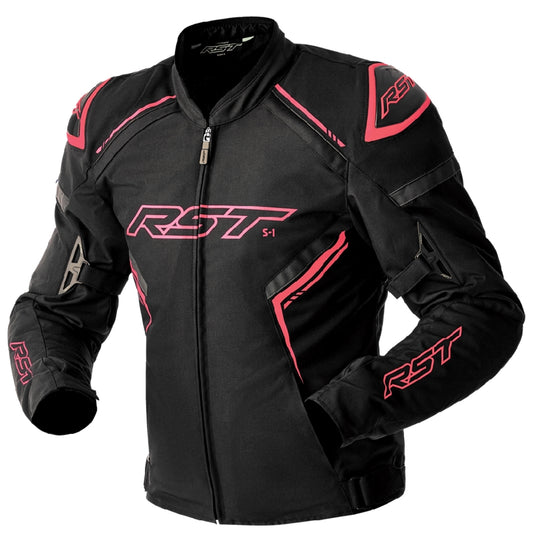 Rst S1 D30 Womens Jacket (Large, Black/Fluo Pink)