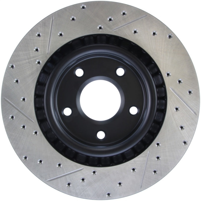Load image into Gallery viewer, Stoptech 127.62085L ST Slot &amp; Drill Brake Rotors
