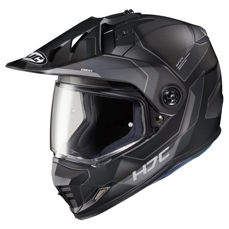 HJC DS-X1 Synergy Snow Helmet with Dual Lens Shield Semi-Flat Black (MC-5SF) Black