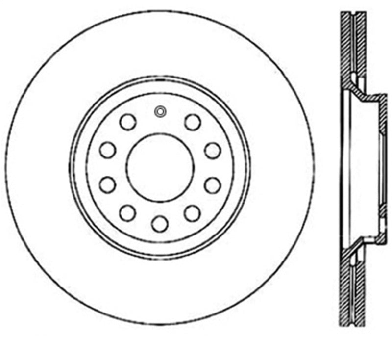 Load image into Gallery viewer, Stoptech 126.33113CSL ST Slotted Sport Brake Rotors
