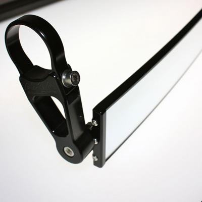 Axia Alloys MODPRVMSSV-BK 17in. Panoramic Mirror - 2.5in. Arms