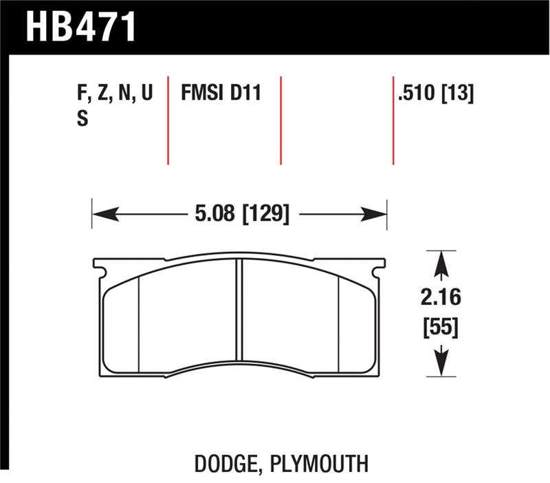 Load image into Gallery viewer, Hawk Performance HB471F.510 HAWK HPS Brake Pad Sets
