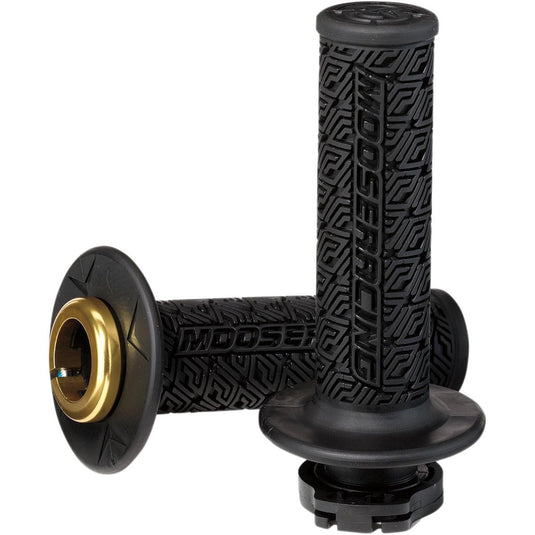 Moose Racing B36MRB-D Series 36 Lock-On Grips (Black/Gold)