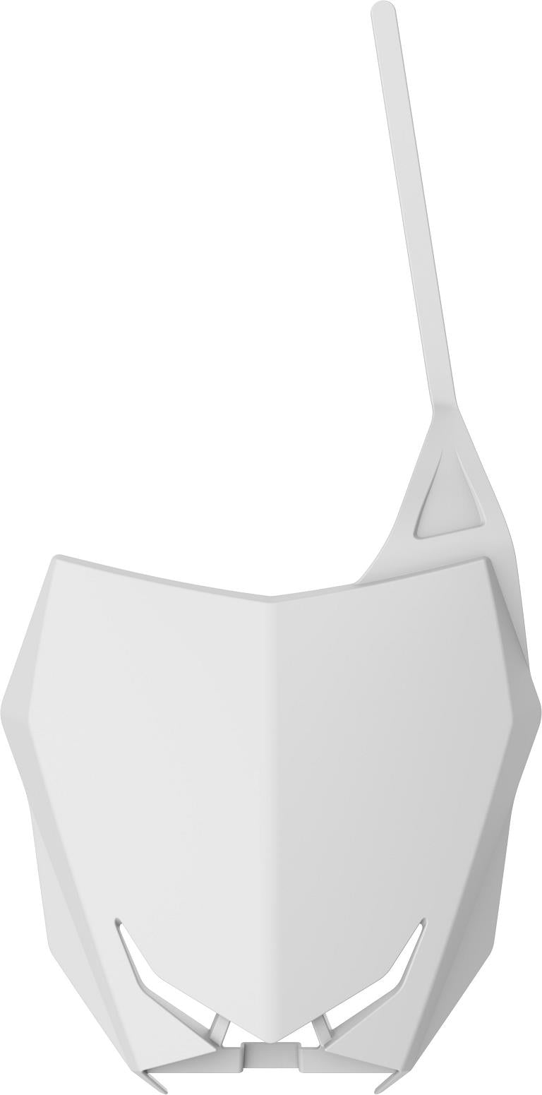 Polisport 8666600001 Front Number Plate - White
